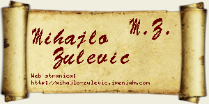 Mihajlo Zulević vizit kartica